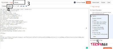 How to Create a Sitemap Page in Blogger blog