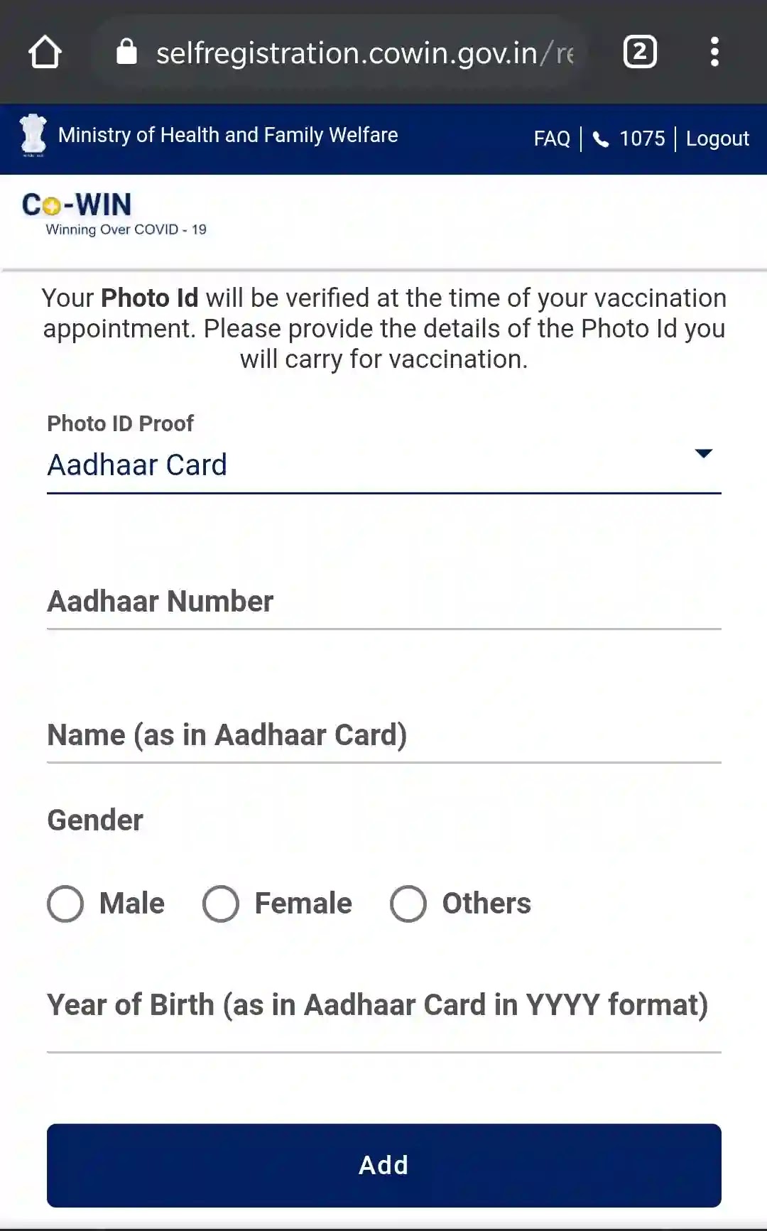 How to register for covid vaccination on covin website.