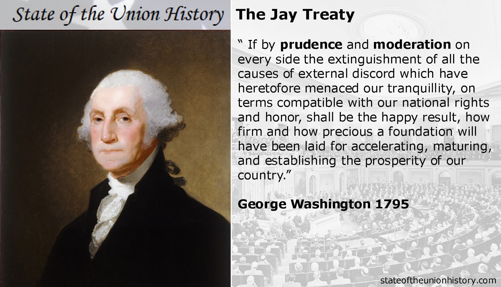 1795 George Washington - The Jay Treaty (Prudence and Moderation ...