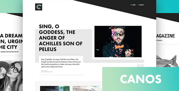 Download Free Canos v1.2 – A Creative WordPress Blog Theme