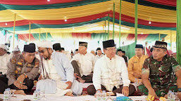 Pemerintah Kabupaten Indragiri Hilir Menggelar Peringatan  Maulid Nabi Muhammad SAW 1445 Hijriyah di Halaman Rumah Dinas Bupati Inhil