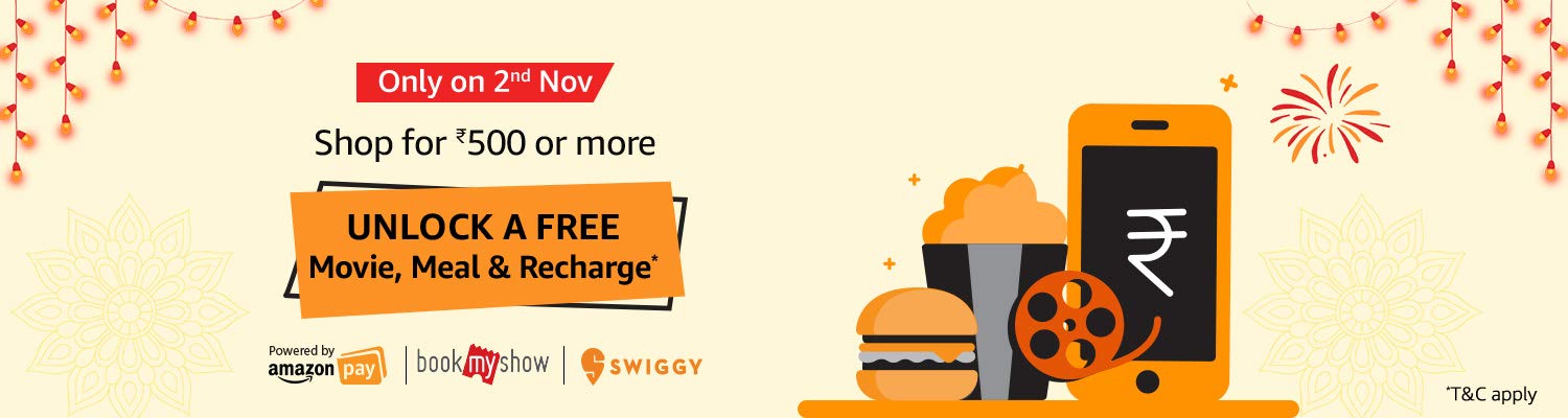 (Only on 2nd Nov) Amazon Loot Offers Rs-500 | Get Free Movie, Meal & Recharge