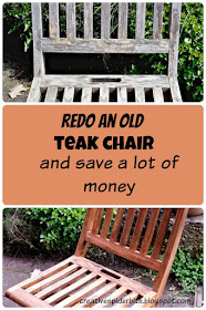 Redo an old teak wood chair and safe a lot of money and the environment