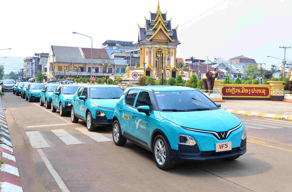 Xanh SM Lào khai trương dịch vụ taxi điện tại Champasak