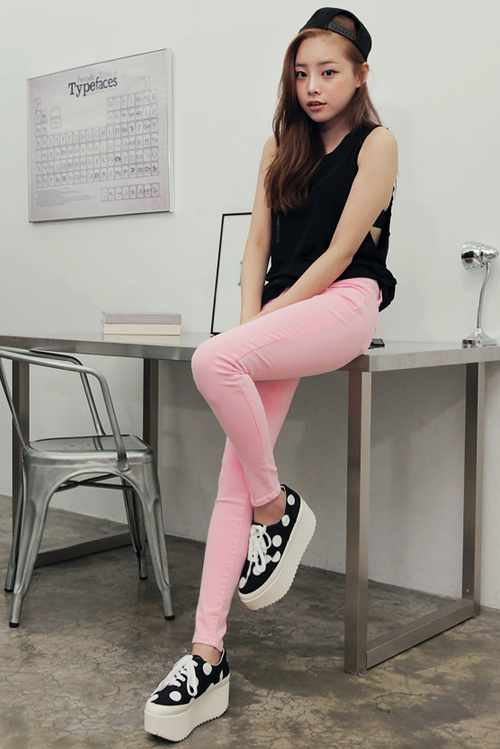 Pastel Colored Skinny Jeans