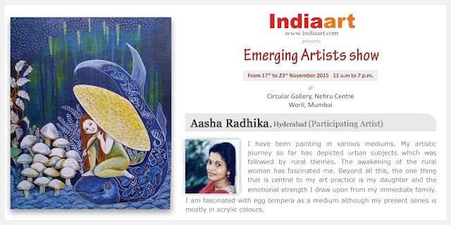 Artist Statement by Aasha Radhika from Hyderabad who is part of the Emerging Artists show presented by Indiaart.com