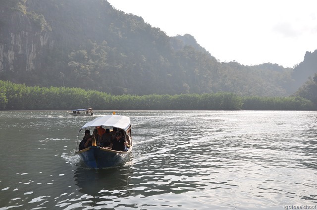 Langkawi - boat on Kilim river