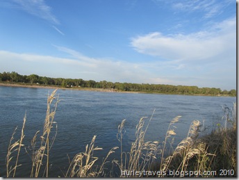 The view of Lewis & Clark Lake, from our Corp of Engineers campsite on the  Nebraska side. 