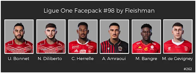 Ligue 1 Facepack #98 For eFootball PES 2021