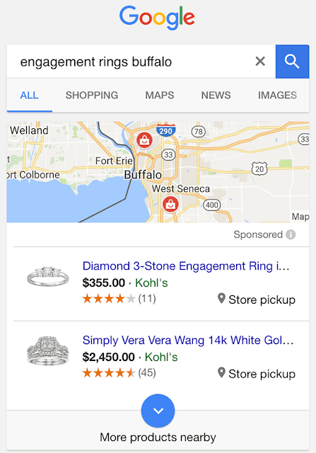 Google testing new look for local inventory ads in place of local pack