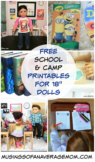 Free school printable for 18" dolls