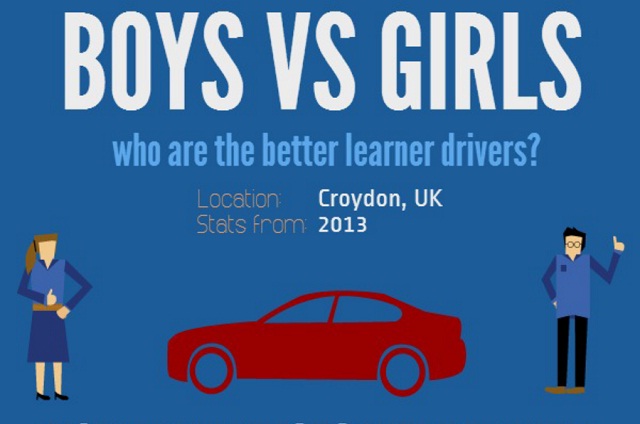 Image: Boys vs Girls: Who Are The Better Learner Drivers? [Infographic]