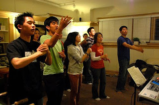Gracepoint Berkeley Koinonia HG RED-HD students doing body worship