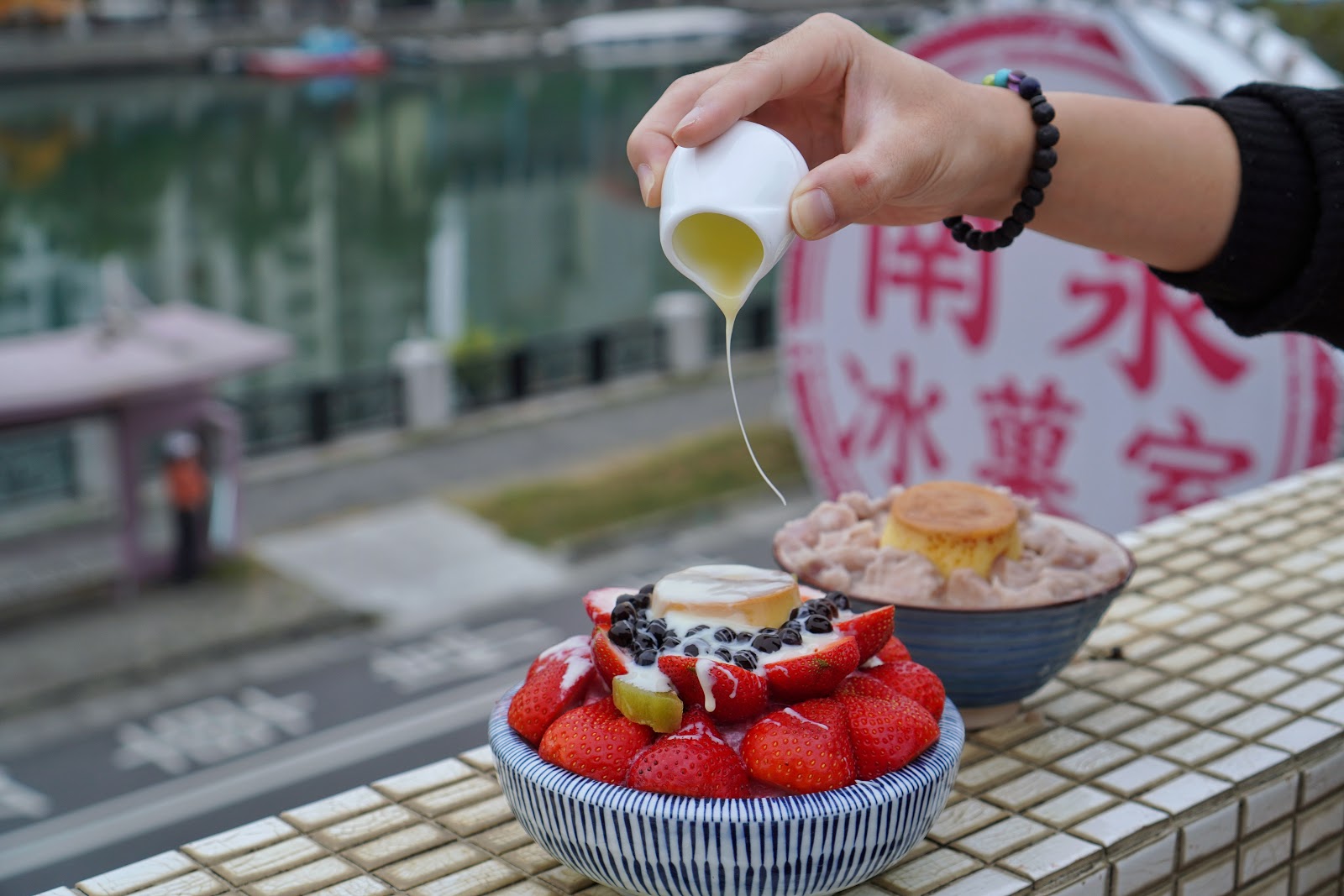 台南美食【南泉冰菓室】草莓布丁冰