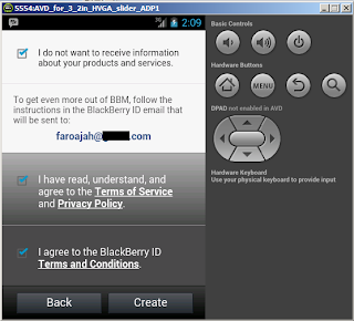 BBM for Android di Emulator Android