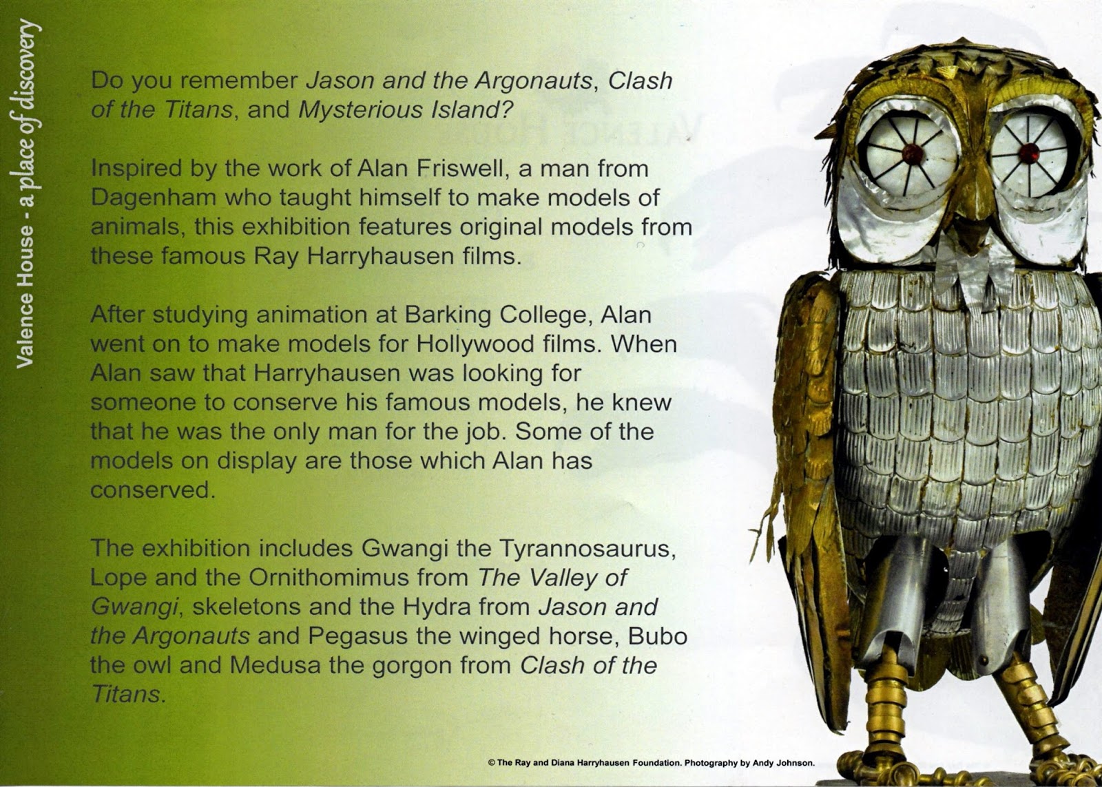 Bubo - the metallic, mechanical owl from Clash of the Titans.