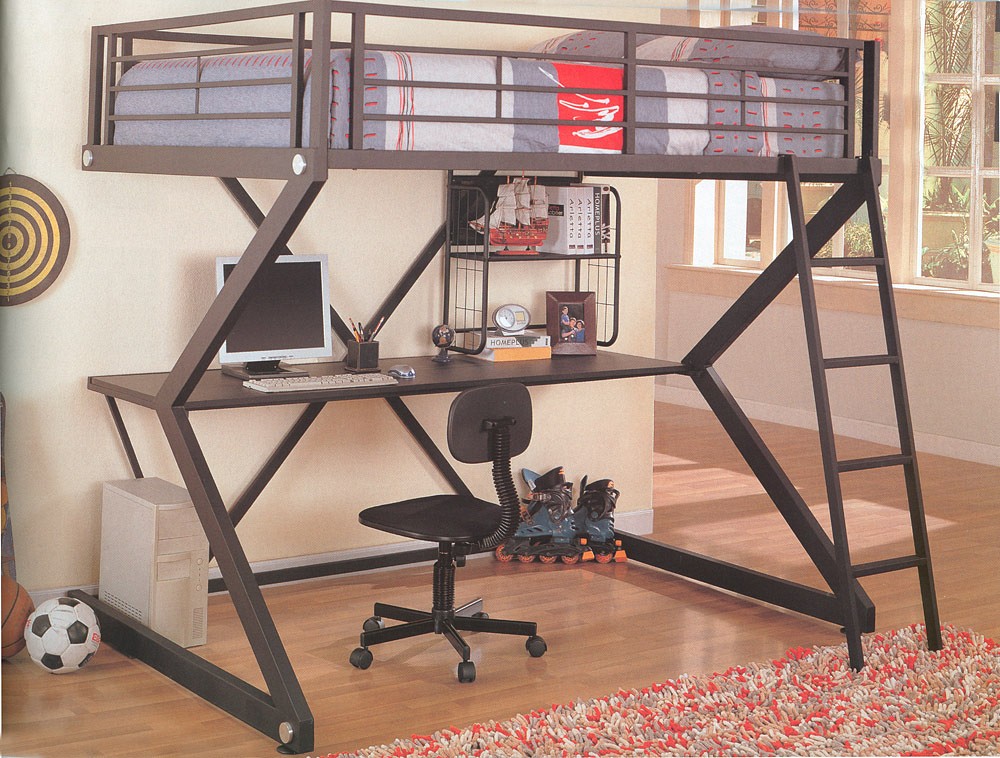 Metal Bunk Beds With Desk