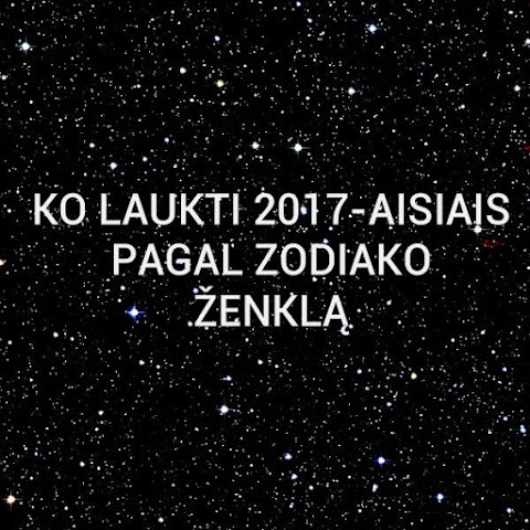 Ko laukti 2017-aisiais pagal zodiako ženklą