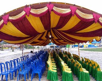 MENJUAL TENDA DEKORASI PESTA JUAL PLAFON  DEKOR