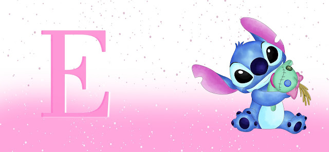 Stitch com letra E