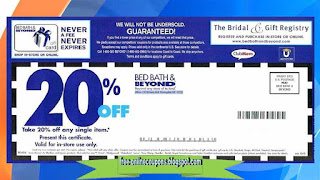 Free Printable Bed Bath and Beyond Coupons