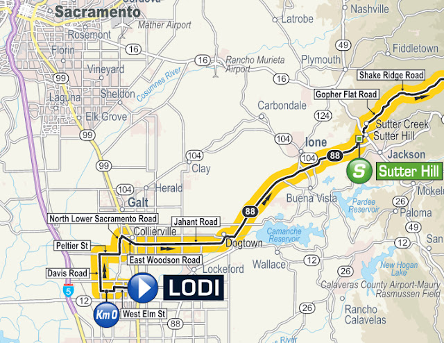 Start of Stage 5 in Lodi Tour of California