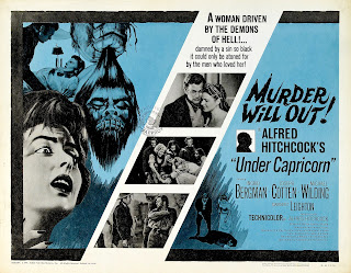 UNDER CAPRICORN. Estados Unidos. Cartelera Half Sheet reposición 1963: 71 x 56 cms. ATORMENTADA. Under Capricorn. 1949. Reino Unido. Dirección: Alfred Hitchcock. Reparto: Ingrid Bergman, Joseph Cotten, Michael Wilding, Margaret Leighton, Cecil Parker, Denis O'Dea, Jack Watling, Harcourt Williams, John Ruddock, Bill Shine, Victor Lucas, Ronald Adam, Francis De Wolff, G.H. Mulcaster, Olive Sloane, Maureen Delaney, Julia Lang, Betty McDermott.