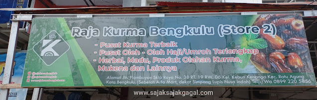 Raja Kurma Bengkulu: Pusat Kurma dan Oleh-Oleh Haji Bengkulu