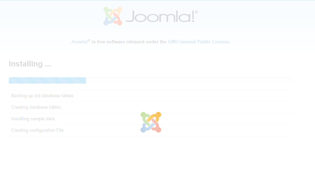 proses instalasi web joomla