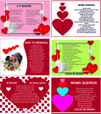 Poesias Cortas Para El Dia De La Madre Material Para Imprimir