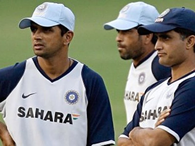 Rahul Dravid wid sachin and sourav