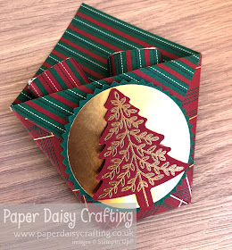 Pine tree punch Perfectly Plaid Stampin Up