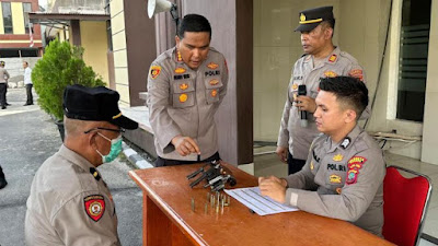 Ada Pemeriksaan Senpi Personel Polresta Manado, Kapolresta: Pemeriksaan Berkala