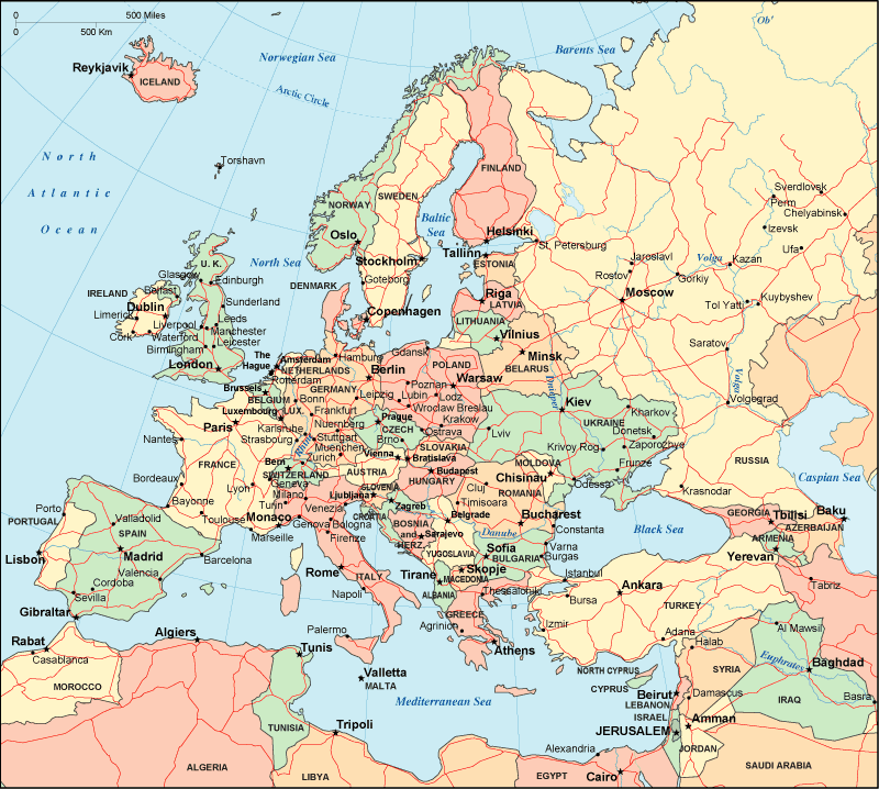 Map Of Europe