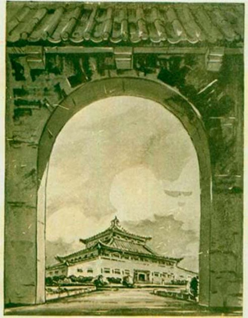 Архитектурное впечатление от китайского дворца под Абаканом