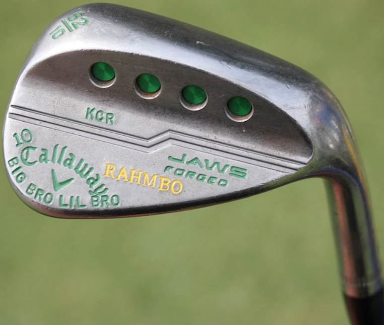 Jon Rahm used a Callaway prototype wedge to chip in at the Ryder Cup