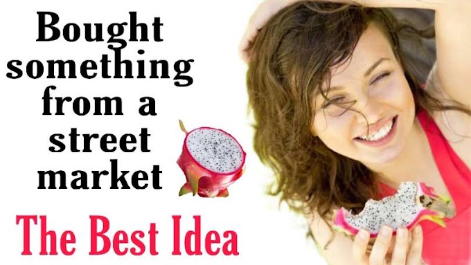 Describe a time you bought something from a street or outdoor market cue card