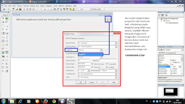 Cara Membuat Tools Bar di VB6