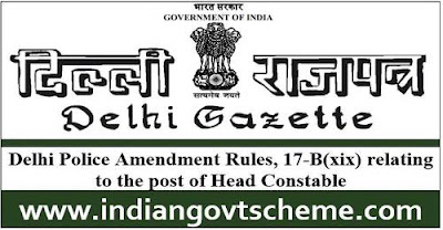 Delhi Police Amendment Rules
