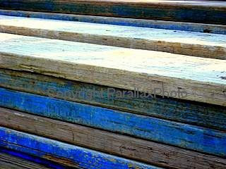 diagonal pile wood boards