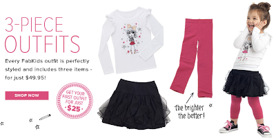 New Kids Clothing Monthly Subscription Box Alert! FabKids - Plus 50% Off Coupon Code!