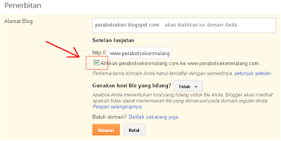 Cara Merubah domain blogspot menjadi dot com