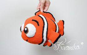 Krawka: Orange clown fish Nemo crochet pattern by Krawka 