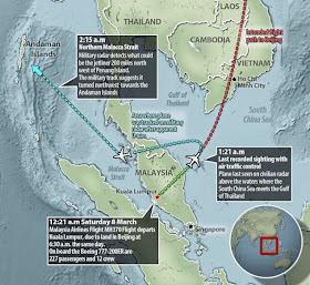 MH370 Boeing 777, blackout.