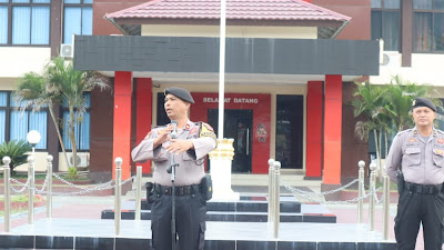 Jelang Kampanye Rapat Umum, Polres Sigi Gelar Latihan Dalmas Bersama Polsek Jajaran.