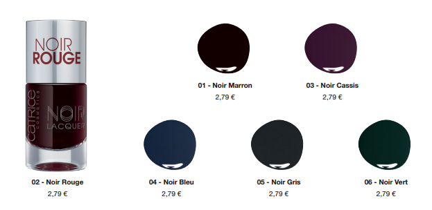 Catrice Noir Noir Lacquers 