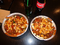 Varieties of Poutine from the restaurant La Belle Patate in Vancouver