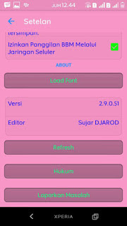 BBM MOD Pinky Moety Version 2.9.0.51 APK