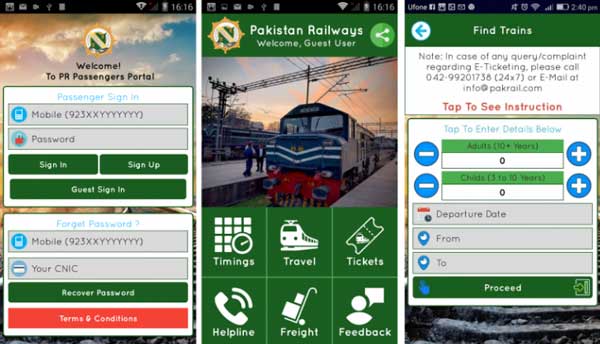 Ticket Booking Becomes too Easy- Pakistan Railways Official App 
