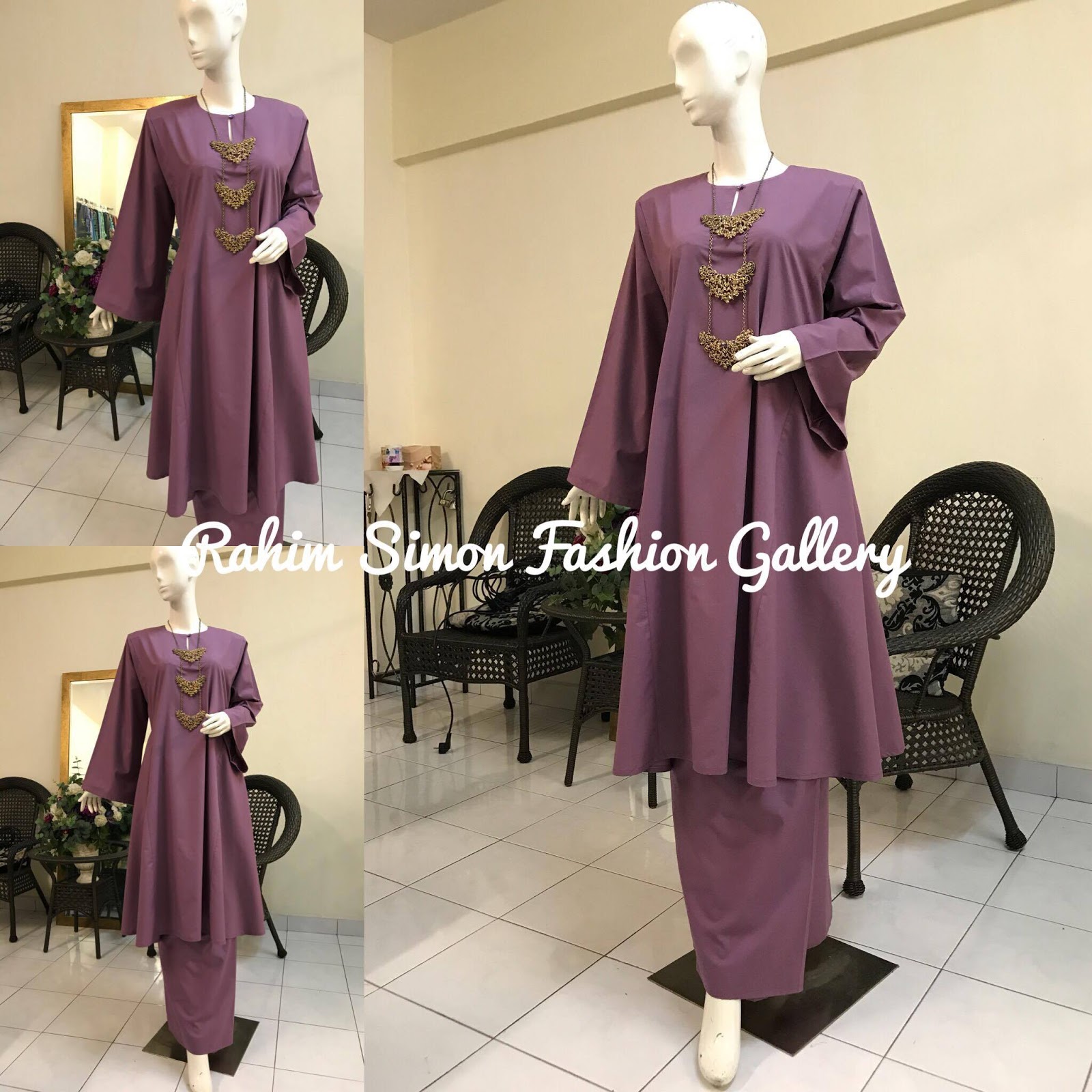 Pemborong Pakaian Baju Kurung Johor Riau Tradisional Klasik